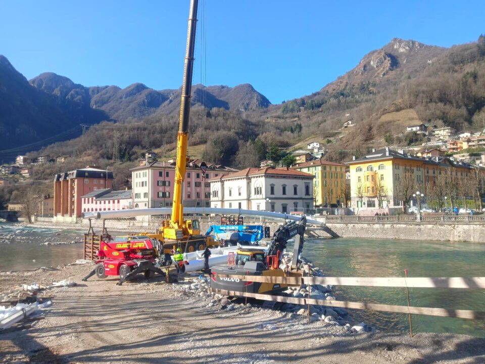 Passerella Ciclopedonale Dario Acquaroli Sul Fiume Brembo Realizzazione Cosmet 10