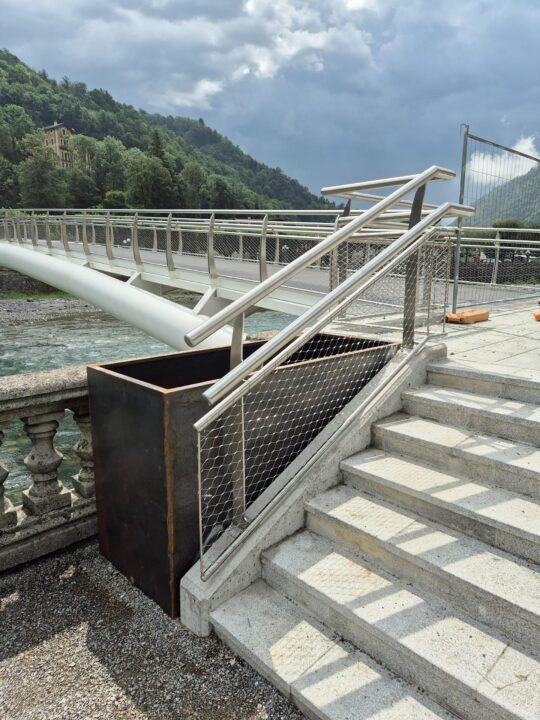 Passerella Ciclopedonale Dario Acquaroli Sul Fiume Brembo Realizzazione Cosmet 13