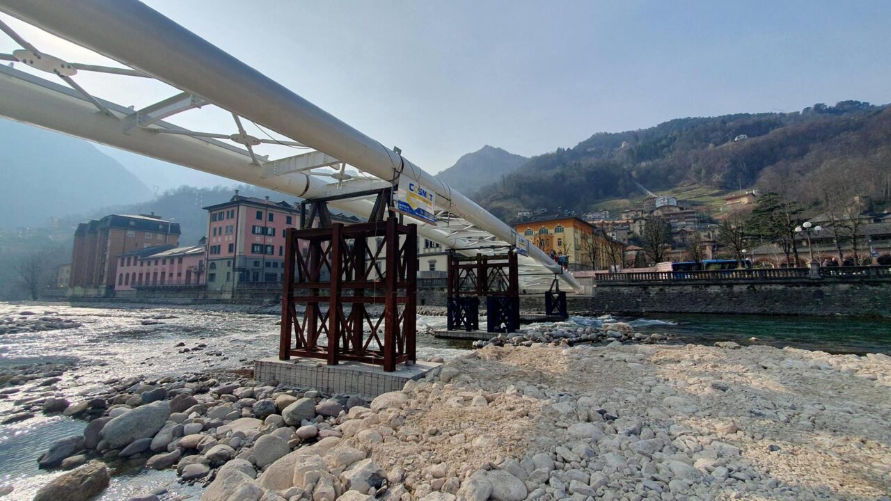 Passerella Ciclopedonale Dario Acquaroli Sul Fiume Brembo Realizzazione Cosmet 18