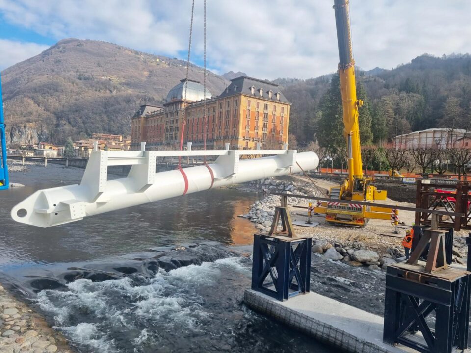 Passerella Ciclopedonale Dario Acquaroli Sul Fiume Brembo Realizzazione Cosmet 19